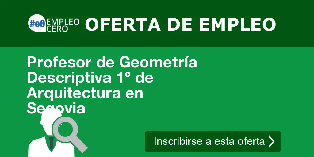 Profesor de Geometría Descriptiva 1º de Arquitectura en Segovia Profesor de Geometría Descriptiva 1º de Arquitectura en Segovia