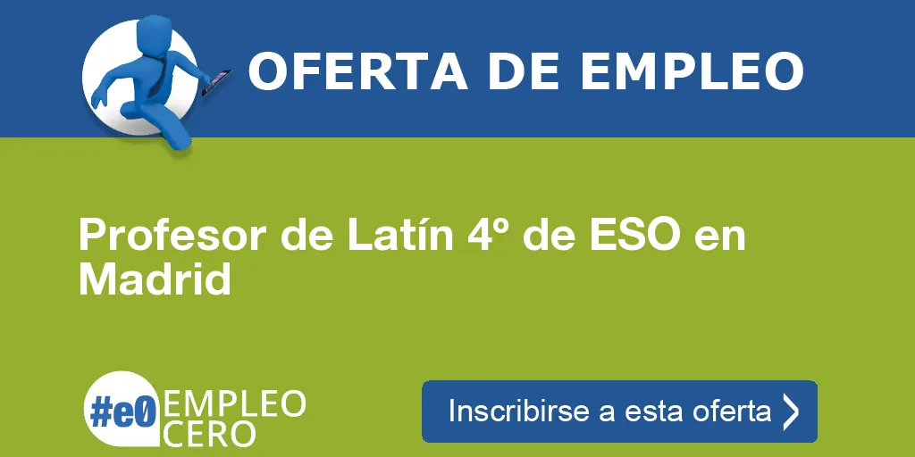 Profesor de Latín 4º de ESO en Madrid Profesor de Latín 4º de ESO en Madrid