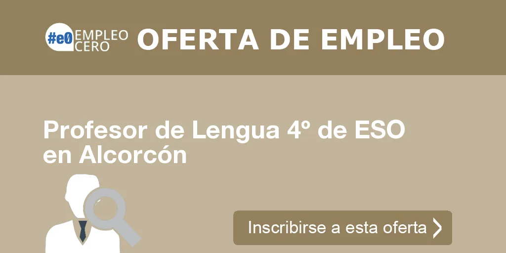 Profesor de Lengua 4º de ESO en Alcorcón Profesor de Lengua 4º de ESO en Alcorcón