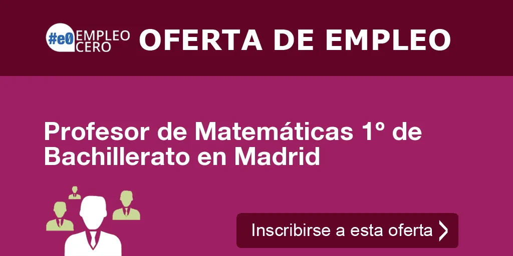 Profesor de Matemáticas 1º de Bachillerato en Madrid Profesor de Matemáticas 1º de Bachillerato en Madrid