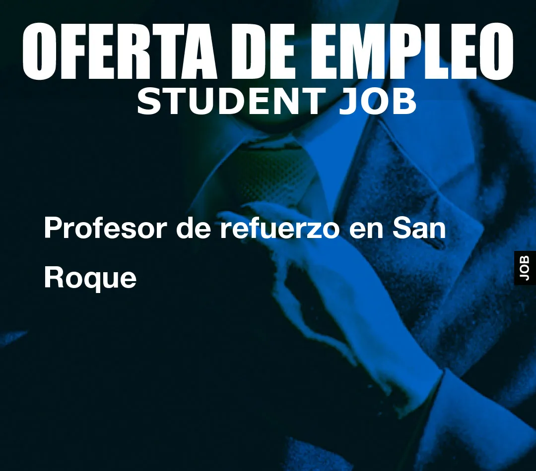 Profesor de refuerzo en San Roque