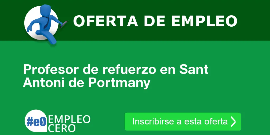 Profesor de refuerzo en Sant Antoni de Portmany