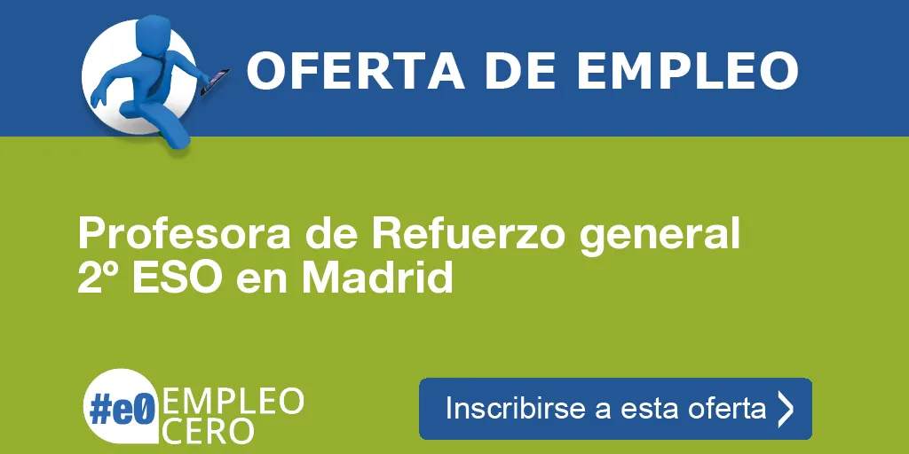 Profesora de Refuerzo general 2º ESO en Madrid Profesora de Refuerzo general 2º ESO en Madrid