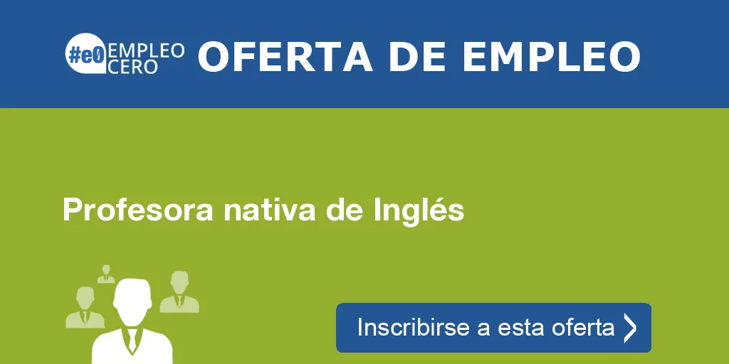 Profesora nativa de Inglés