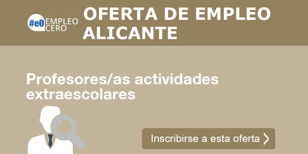 Profesores/as actividades extraescolares Profesores/as actividades extraescolares