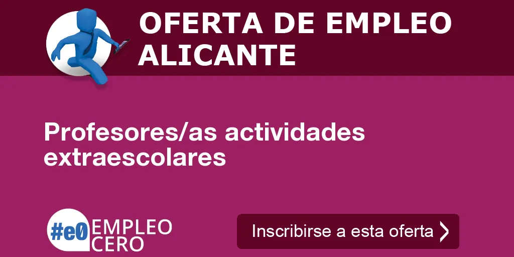 Profesores/as actividades extraescolares