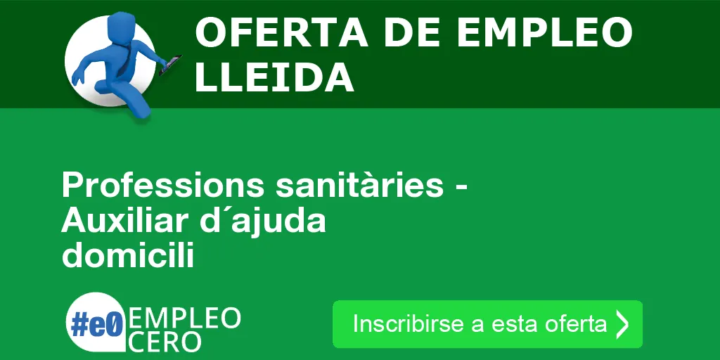 Professions sanitàries - Auxiliar d´ajuda domicili Professions sanitàries - Auxiliar d´ajuda domicili