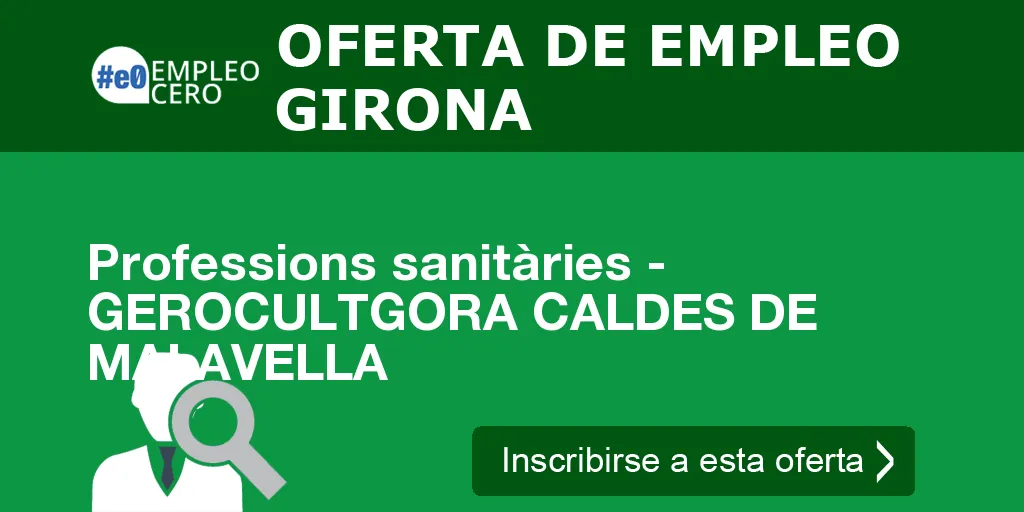 Professions sanitàries - GEROCULTGORA CALDES DE MALAVELLA Professions sanitàries - GEROCULTGORA CALDES DE MALAVELLA