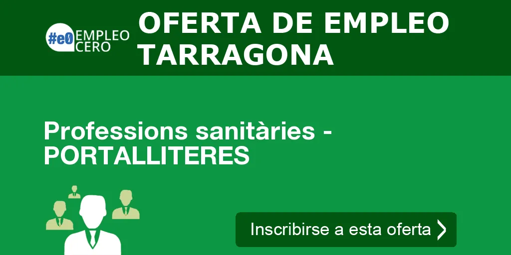 Professions sanitàries - PORTALLITERES Professions sanitàries - PORTALLITERES