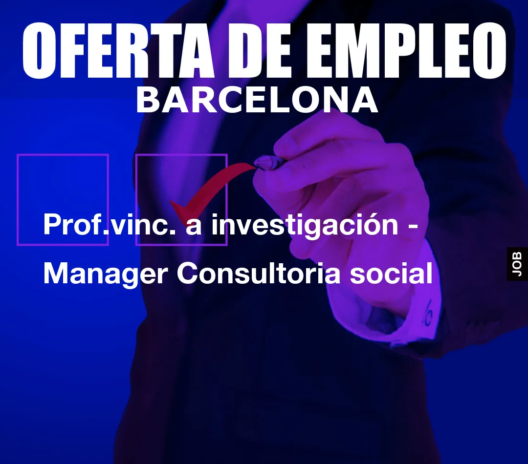 Prof.vinc. a investigaci
