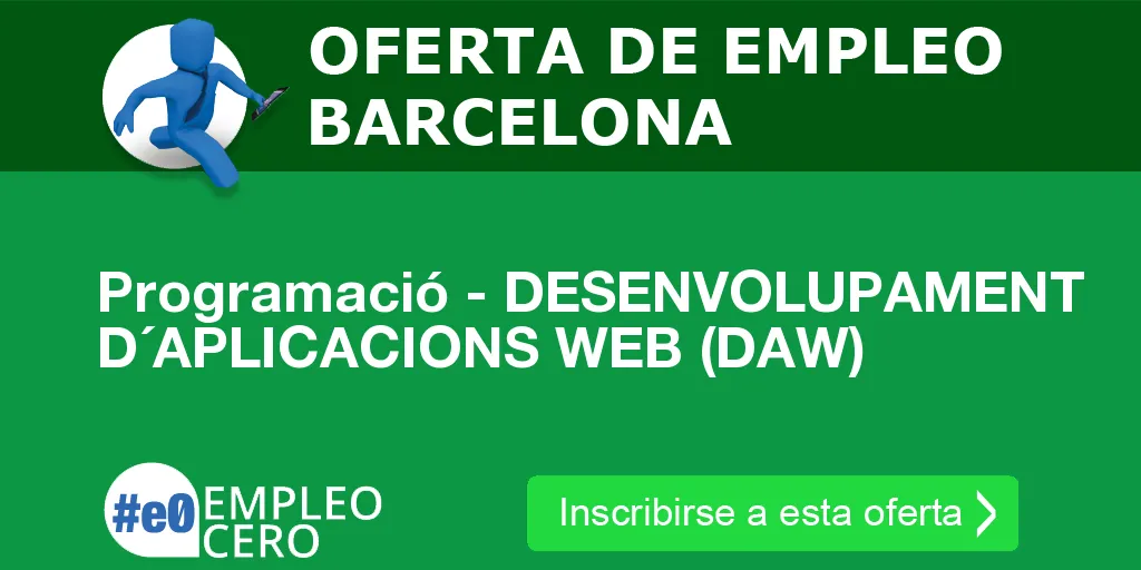 Programació - DESENVOLUPAMENT D´APLICACIONS WEB (DAW) Programació - DESENVOLUPAMENT D´APLICACIONS WEB (DAW)