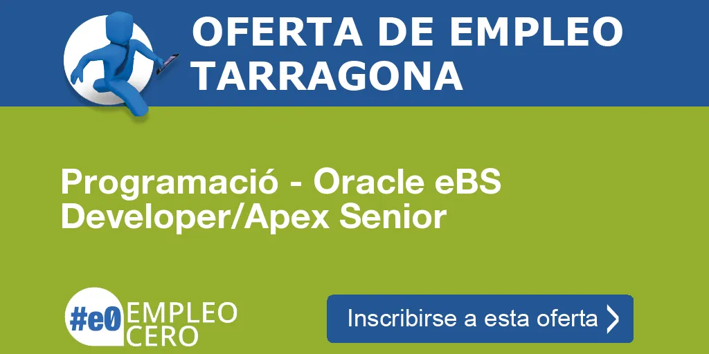 Programació - Oracle eBS Developer/Apex Senior