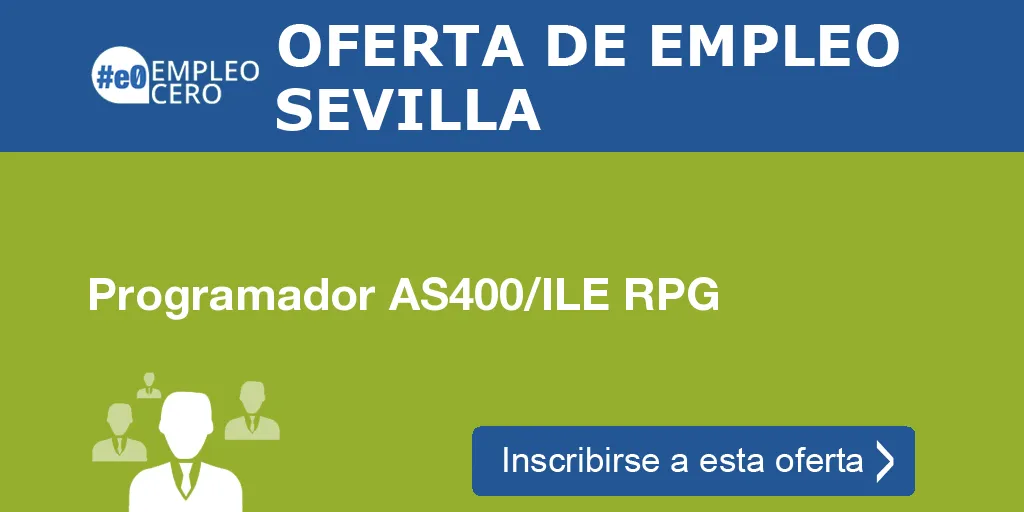 Programador AS400/ILE RPG Programador AS400/ILE RPG