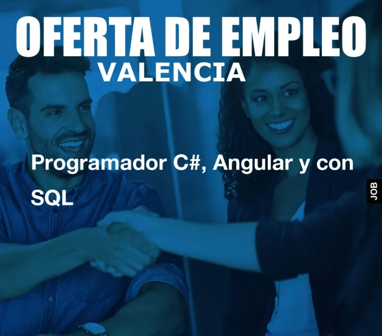 Programador C#, Angular y con SQL