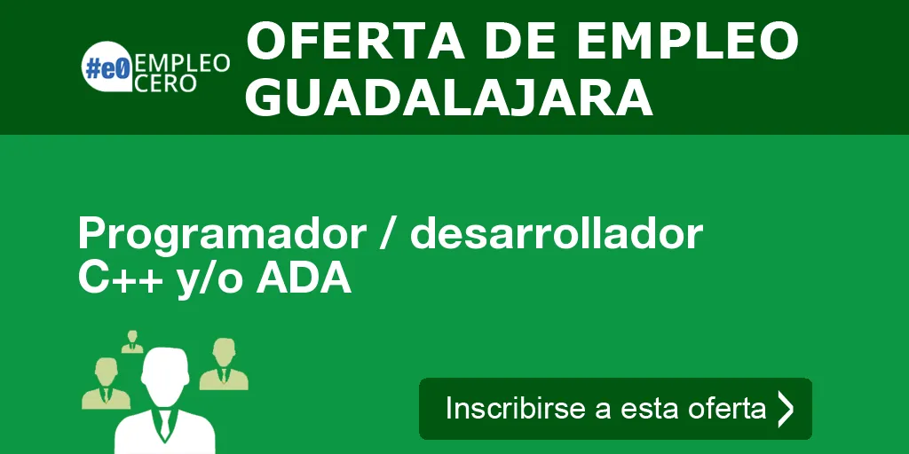 Programador / desarrollador C++ y/o ADA Programador / desarrollador C++ y/o ADA
