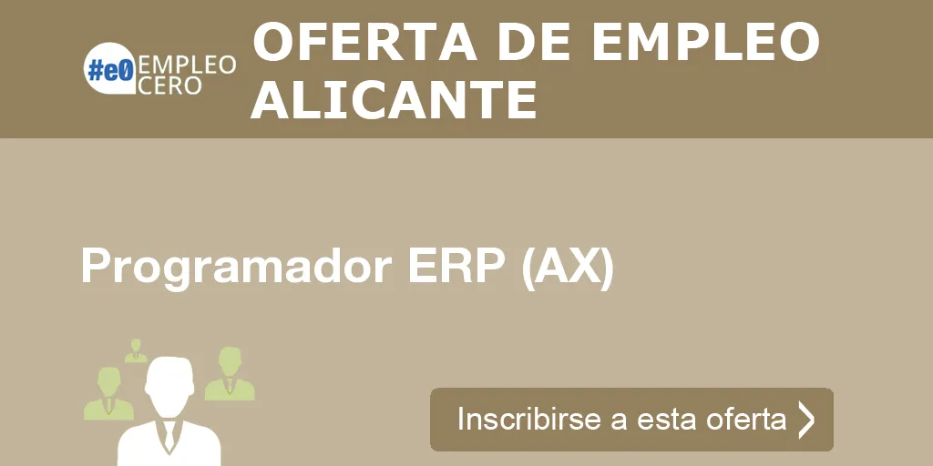 Programador ERP (AX) Programador ERP (AX)