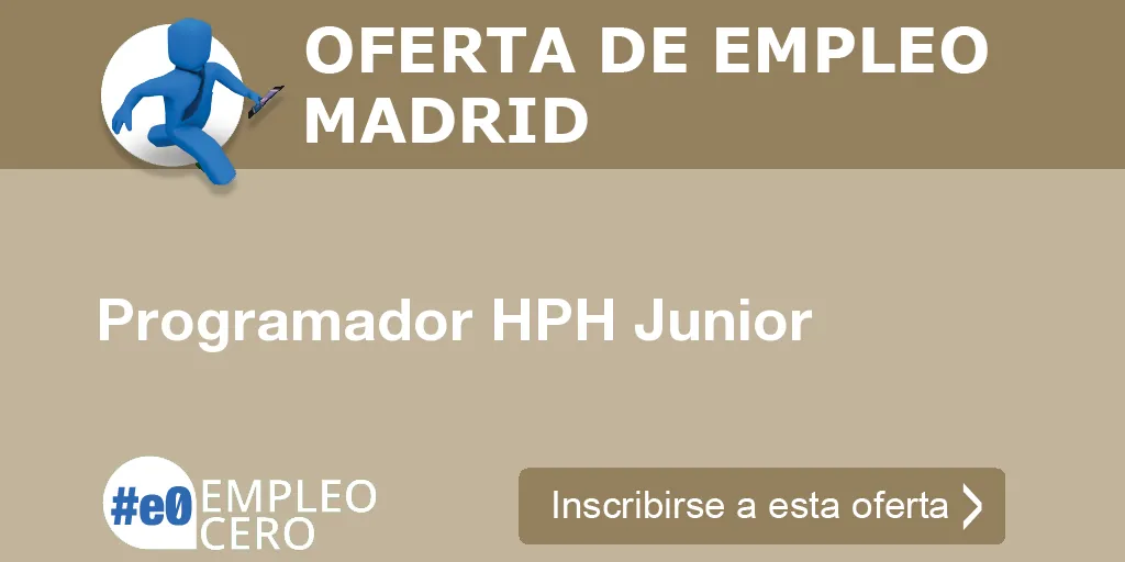 Programador HPH Junior Programador HPH Junior