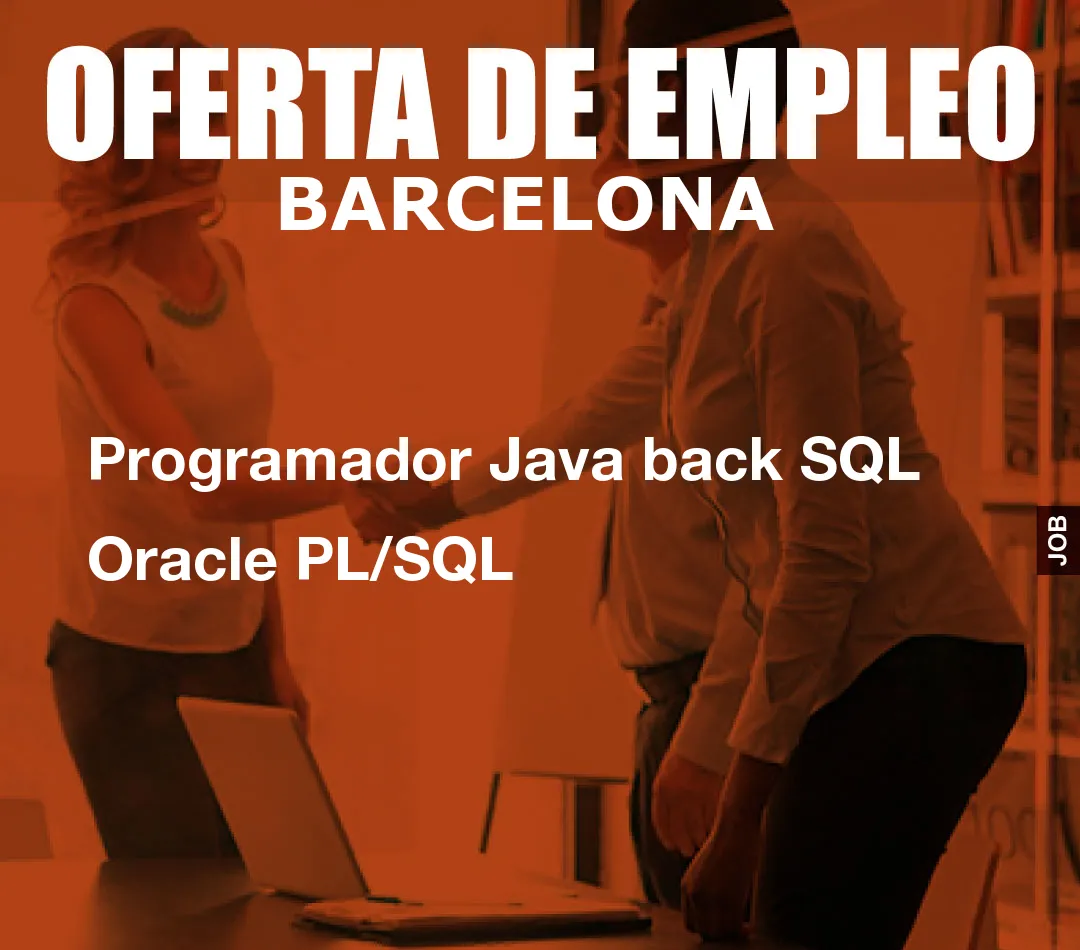 Programador Java back SQL Oracle PL/SQL