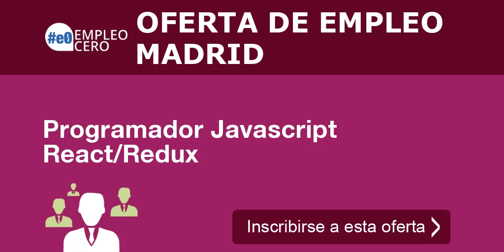 Programador Javascript React/Redux Programador Javascript React/Redux