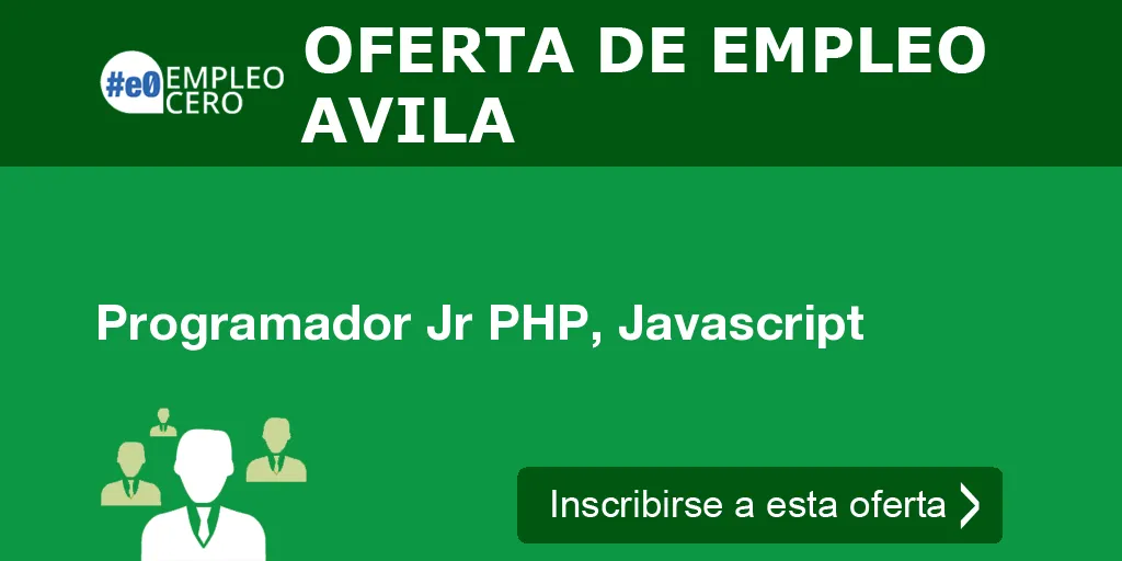 Programador Jr PHP, Javascript Programador Jr PHP, Javascript