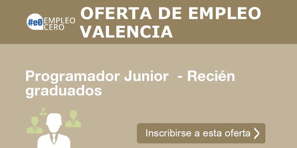 Programador Junior  - Recién graduados