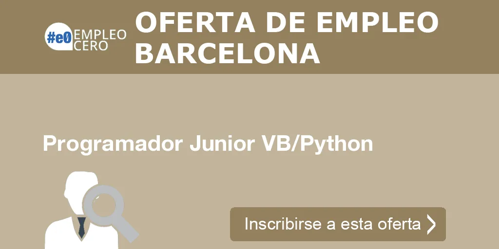 Programador Junior VB/Python Programador Junior VB/Python