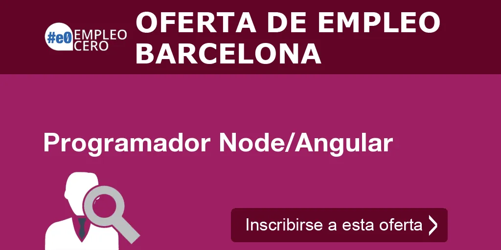 Programador Node/Angular Programador Node/Angular