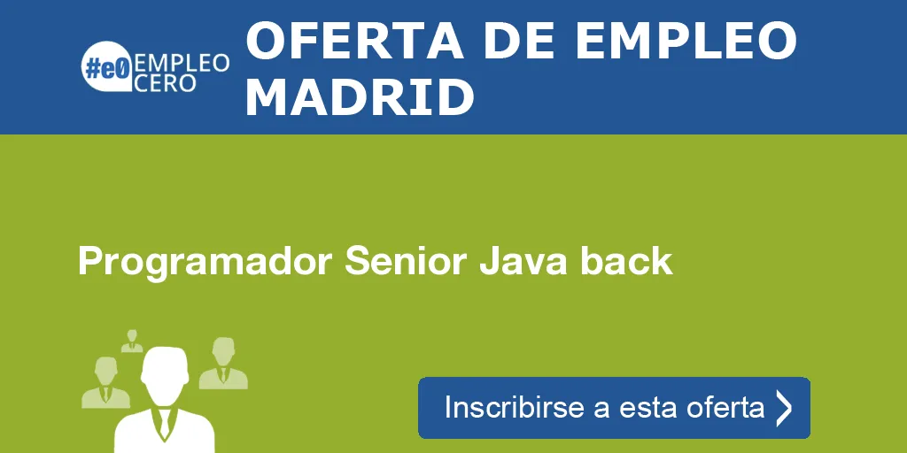 Programador Senior Java back Programador Senior Java back