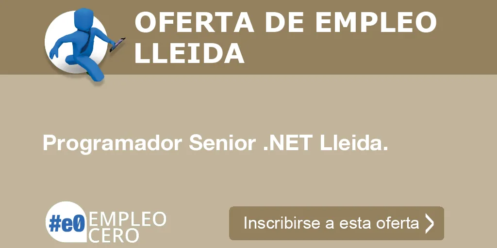 Programador Senior .NET Lleida. Programador Senior .NET Lleida.