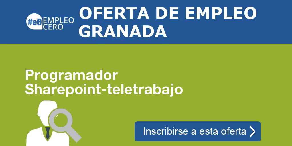 Programador Sharepoint-teletrabajo