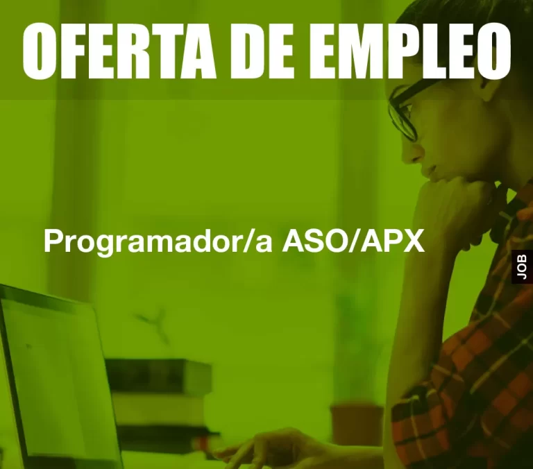 Programador/a ASO/APX