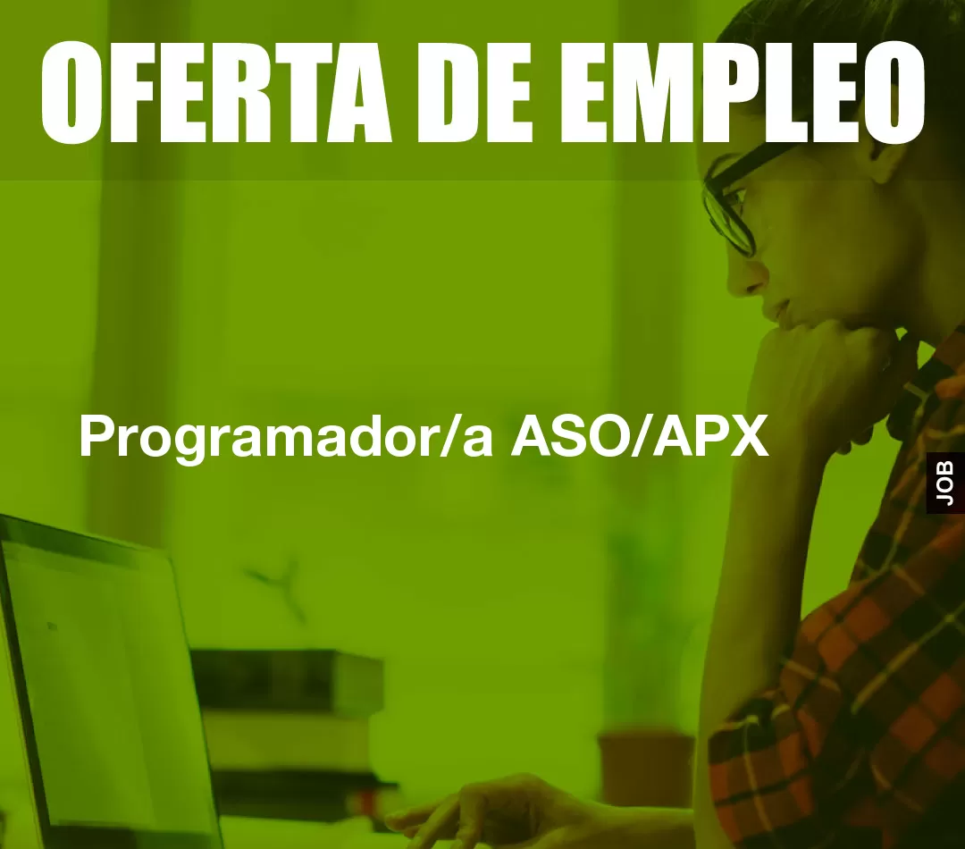 Programador/a ASO/APX Programador/a ASO/APX