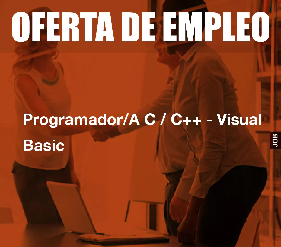 Programador/A C / C++ - Visual Basic Programador/A C / C++ - Visual Basic