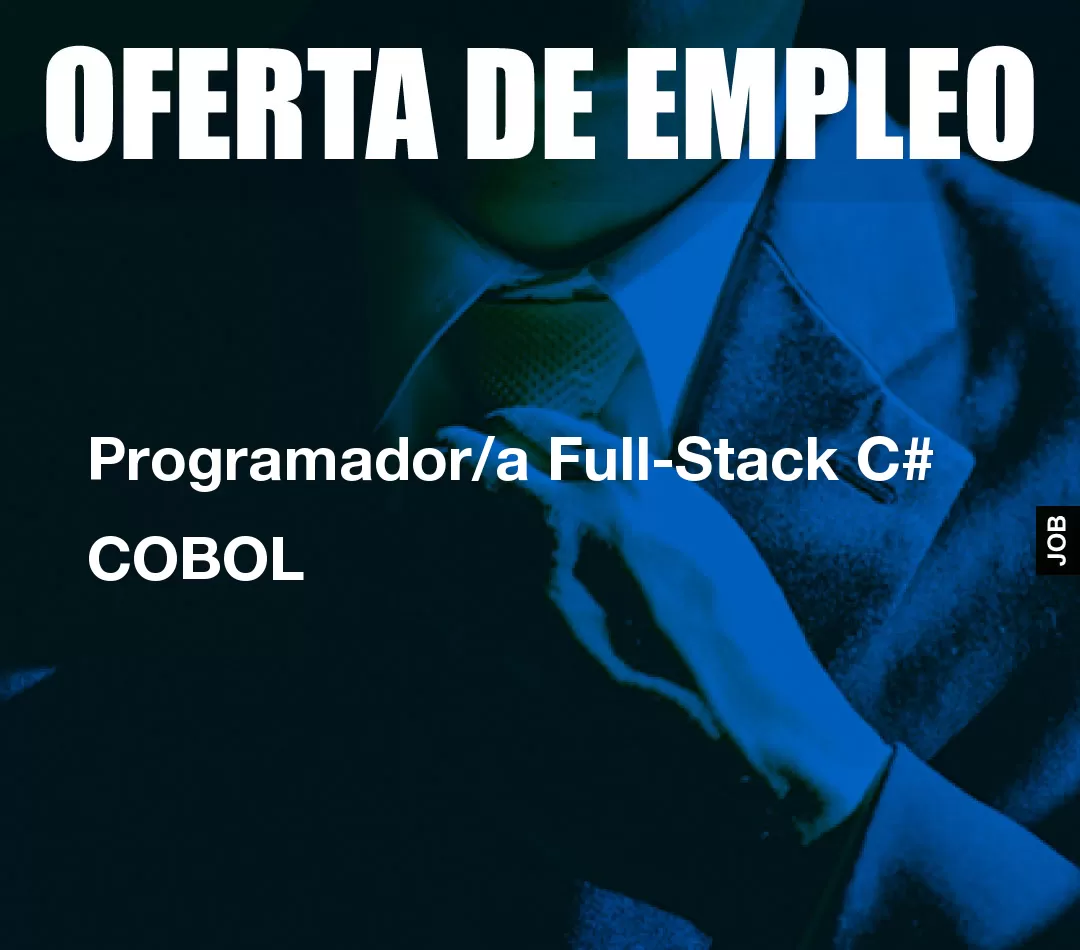 Programador/a Full-Stack C# COBOL Programador/a Full-Stack C# COBOL