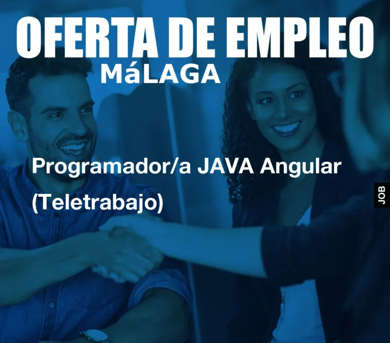 Programador/a JAVA Angular (Teletrabajo)
