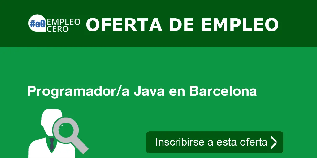 Programador/a Java en Barcelona
