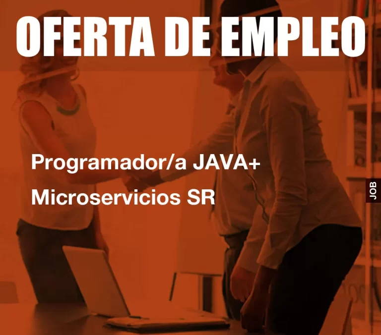 Programador/a JAVA+ Microservicios SR