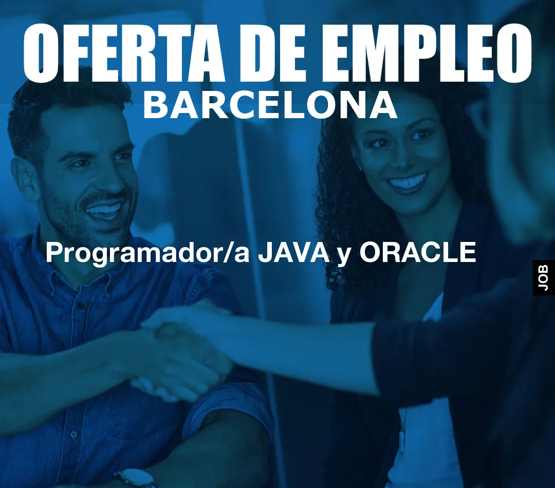 Programador/a JAVA y ORACLE Programador/a JAVA y ORACLE