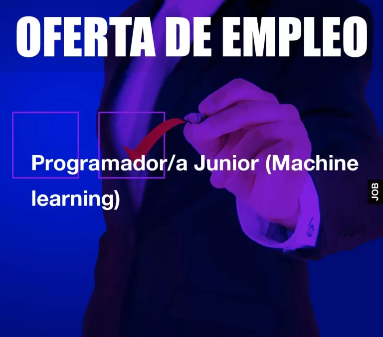 Programador/a Junior (Machine learning)