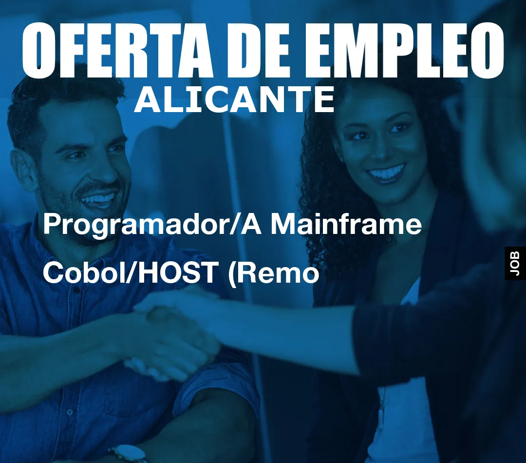 Programador/A Mainframe Cobol/HOST (Remo