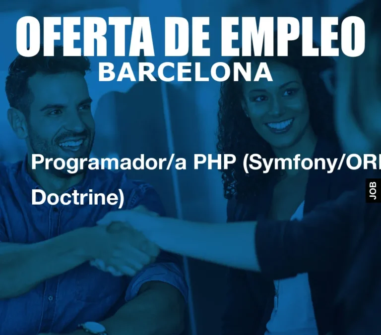 Programador/a PHP (Symfony/ORM Doctrine)