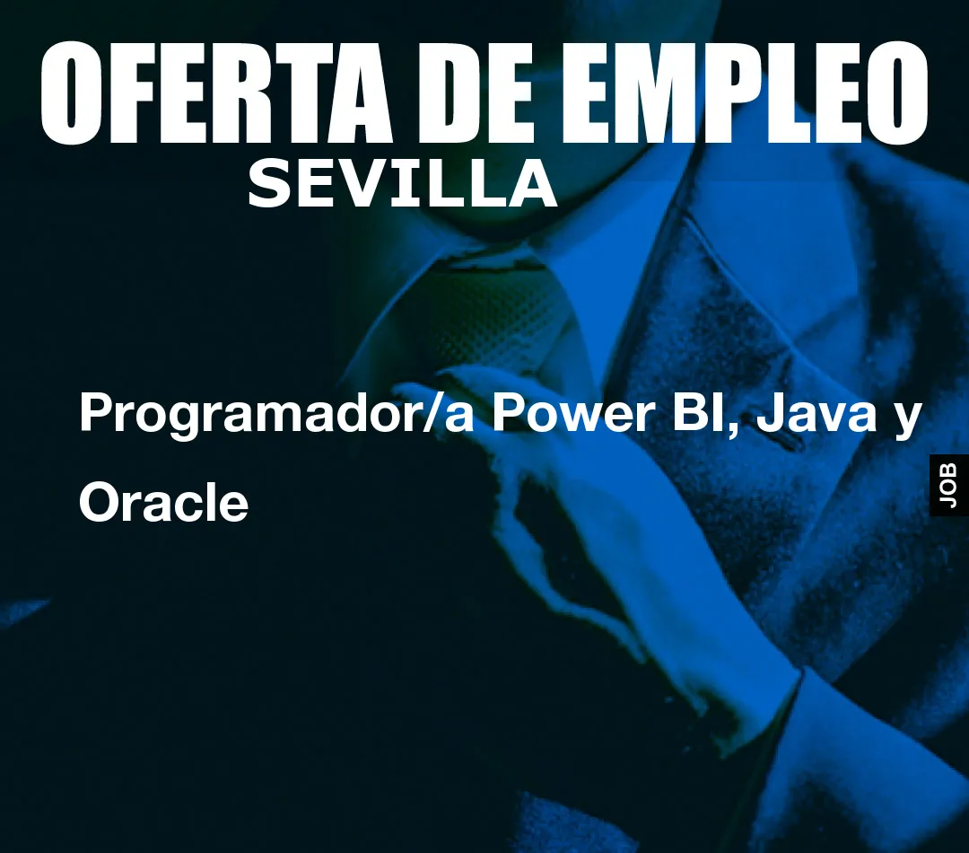Programador/a Power BI, Java y Oracle Programador/a Power BI, Java y Oracle