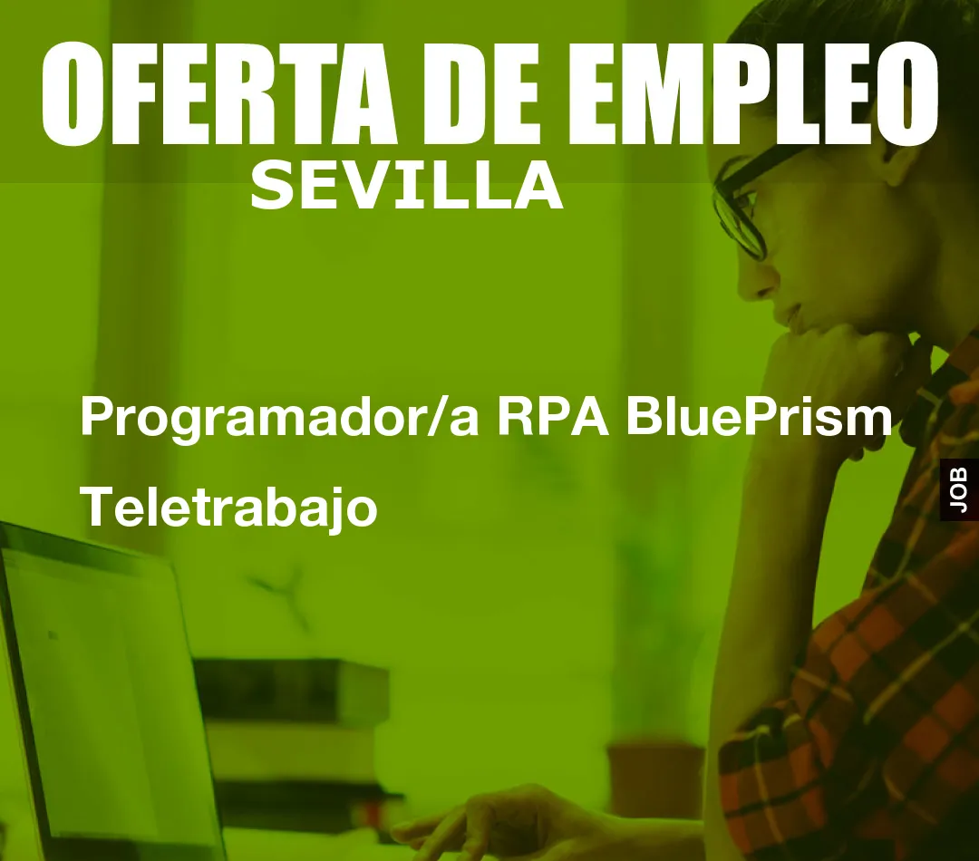 Programador/a RPA BluePrism Teletrabajo