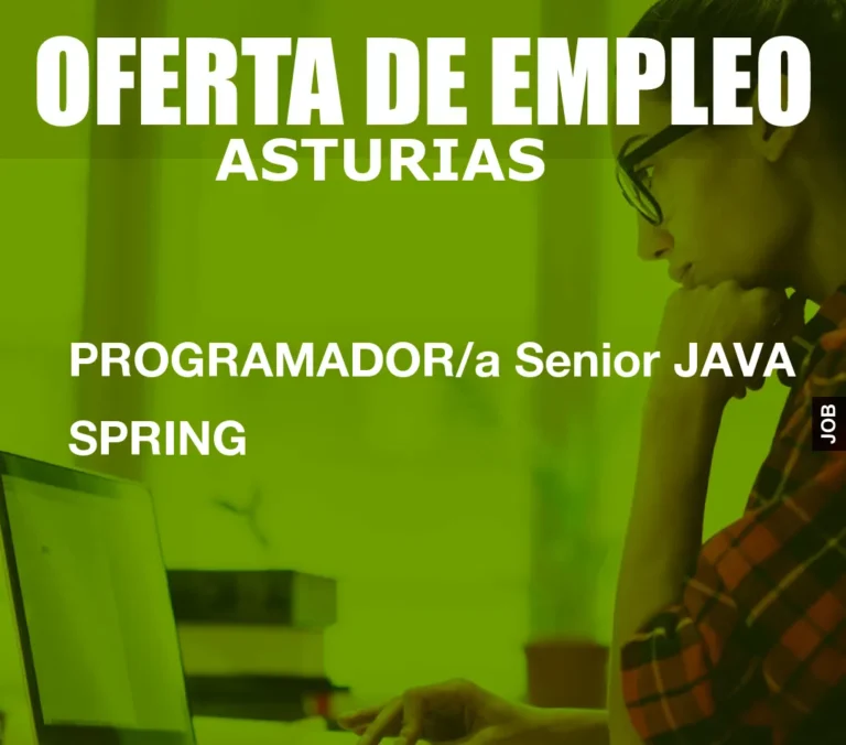 PROGRAMADOR/a Senior JAVA SPRING