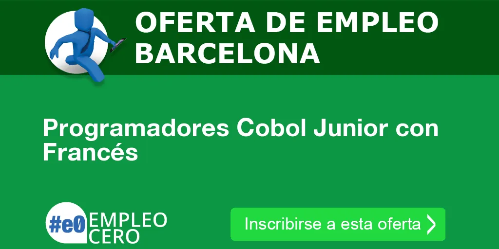 Programadores Cobol Junior con Francés Programadores Cobol Junior con Francés
