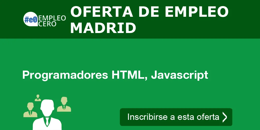 Programadores HTML, Javascript Programadores HTML, Javascript