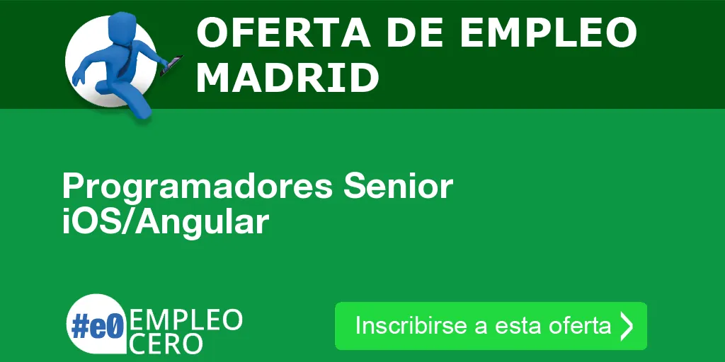 Programadores Senior iOS/Angular Programadores Senior iOS/Angular