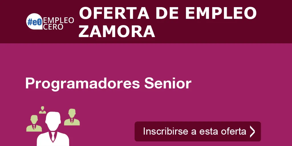 Programadores Senior Programadores Senior