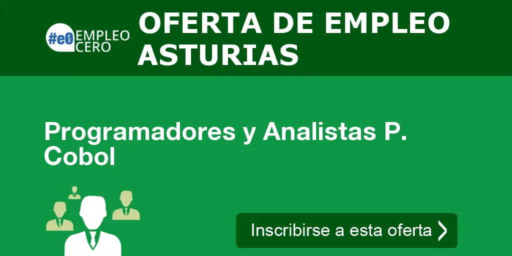 Programadores y Analistas P. Cobol
