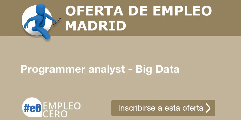 Programmer analyst - Big Data Programmer analyst - Big Data